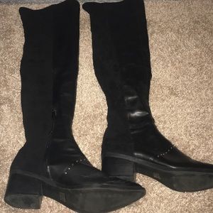 Report over the knee boots